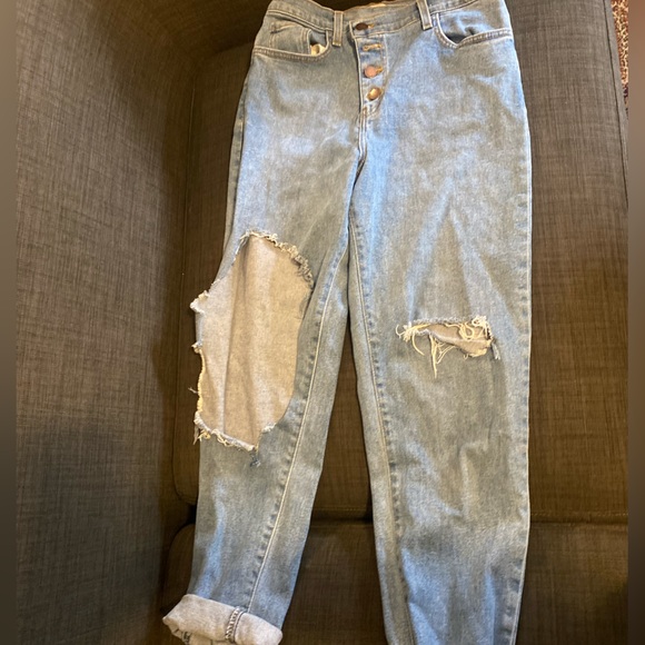 Vibrant Denim - Criss Cross Vibrant high rise jeans